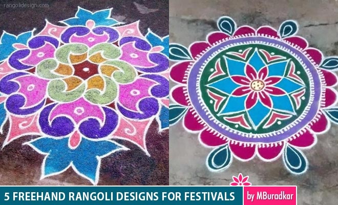 Freehand Rangoli Designs by MBuradkar