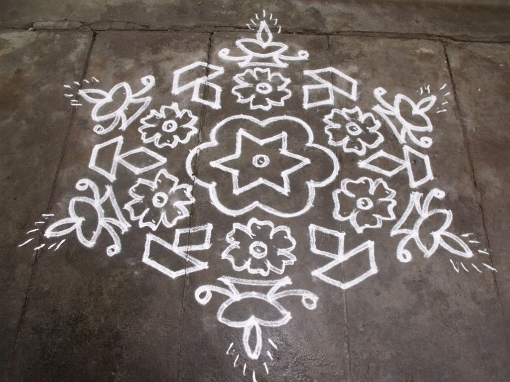 pulli kolam by rathna 1