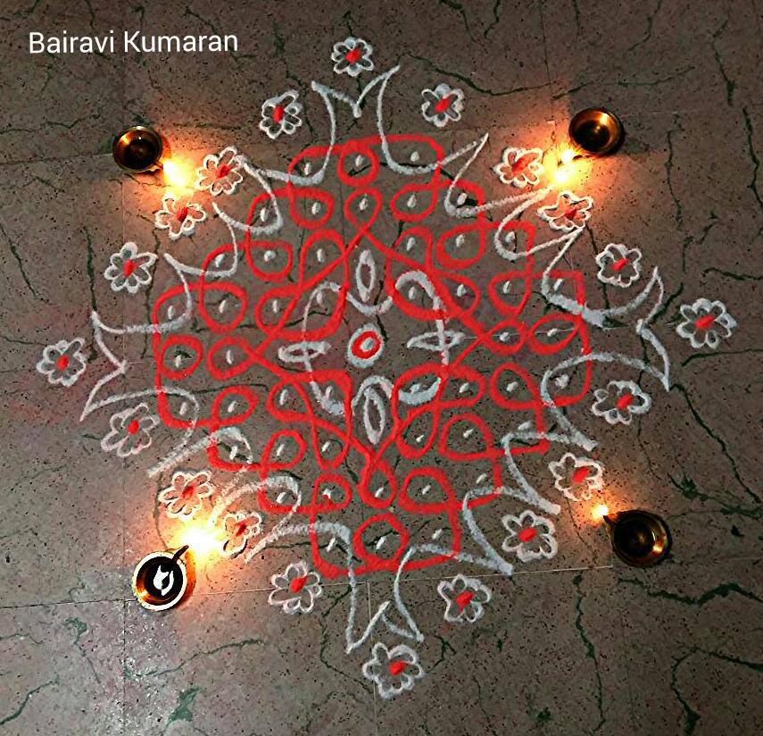 sikku kolam design by bairavi kumaran 1