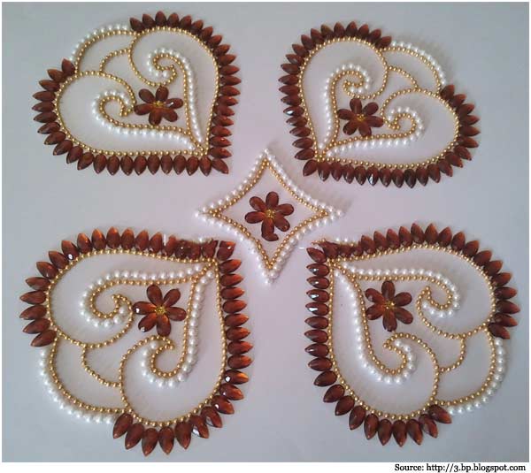 kundan rangoli design by neeta 10