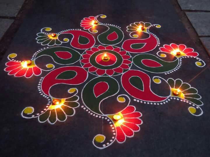 mdiwali rangoli design by kavitha nandani 10