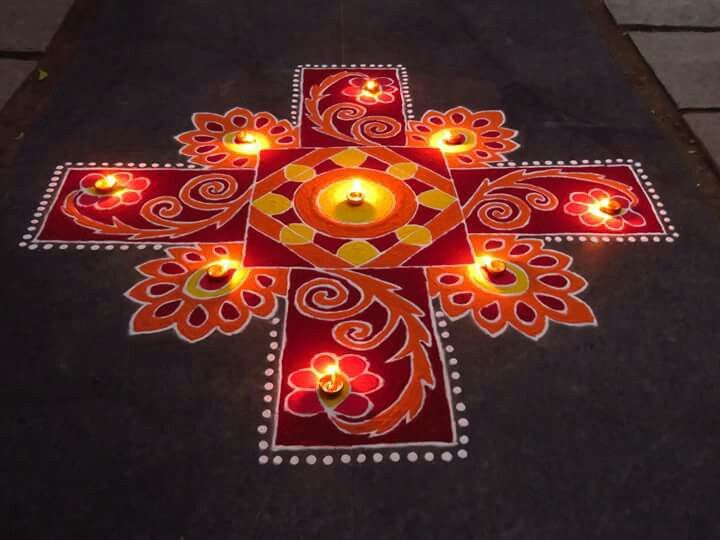 diwali rangoli design by nupur saxena 11