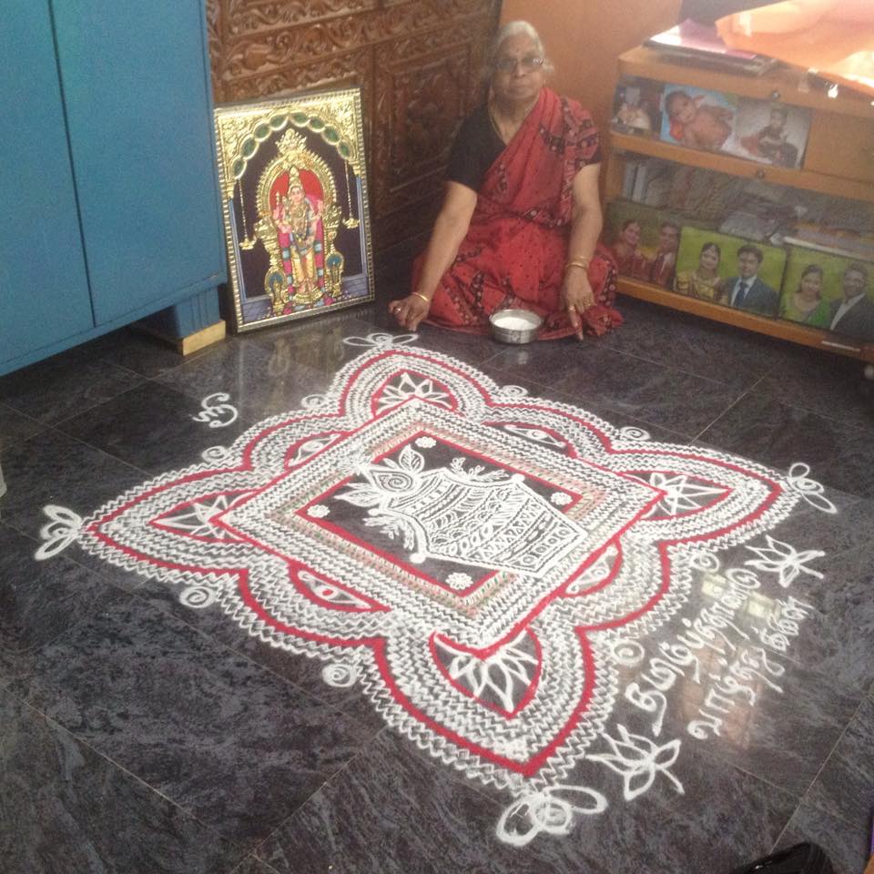 festival kolam design by saroja krishnamoorthy 11