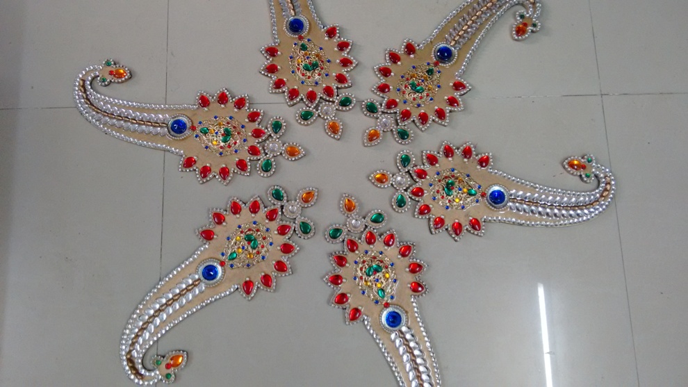 kundan rangoli design by neeta 11