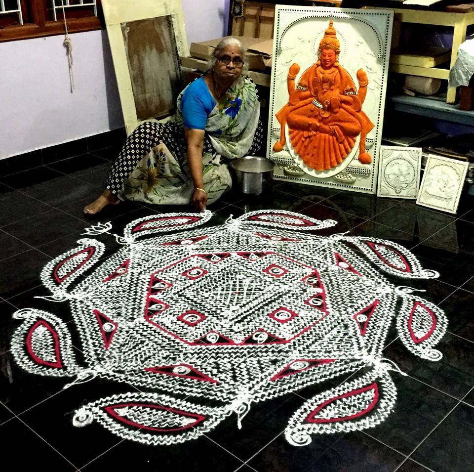 margazhi kolam design by saroja krishnamoorthy 11