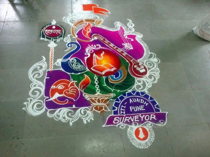 sanskar bharti rangoli design by shireen kauser 12