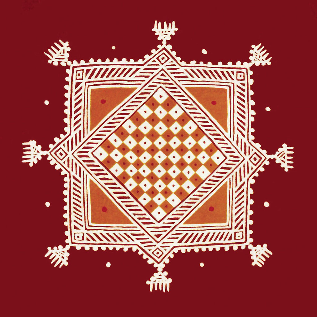 canvas mandana rangoli design by lakhi chand jain 14