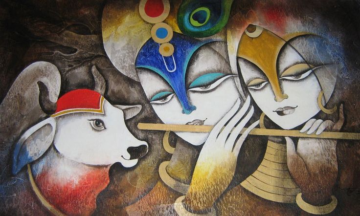 krishna portrait rangoli design by homemakeoverin 17