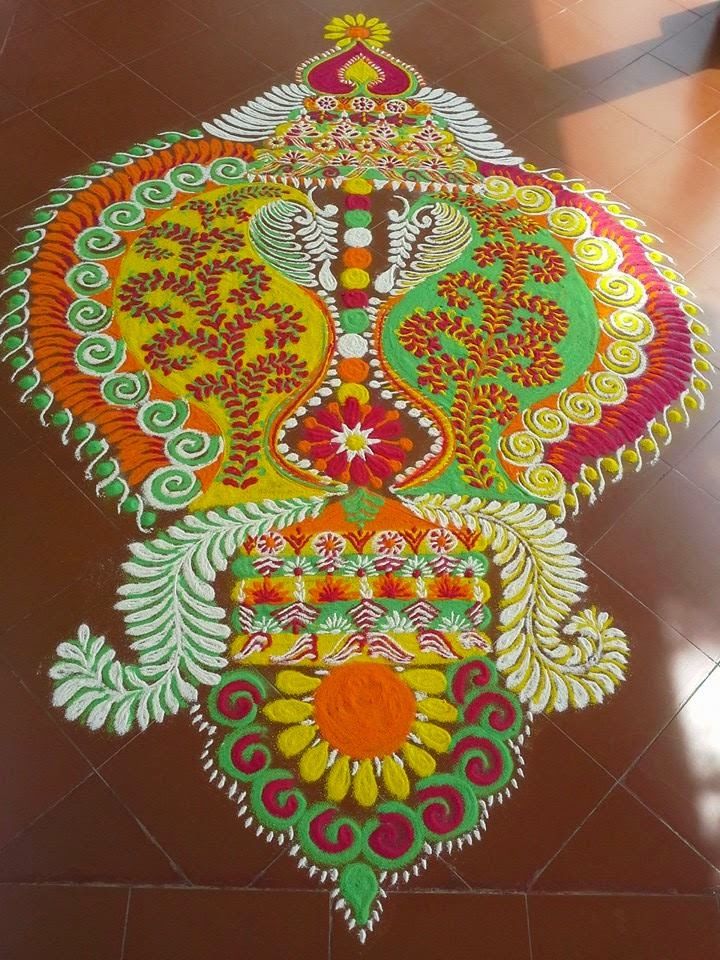crown mash kolam design 2