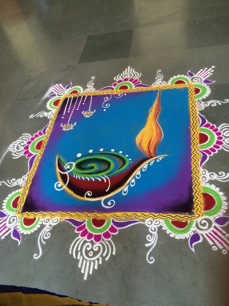 diwali diya rangoli design anjali shende 2