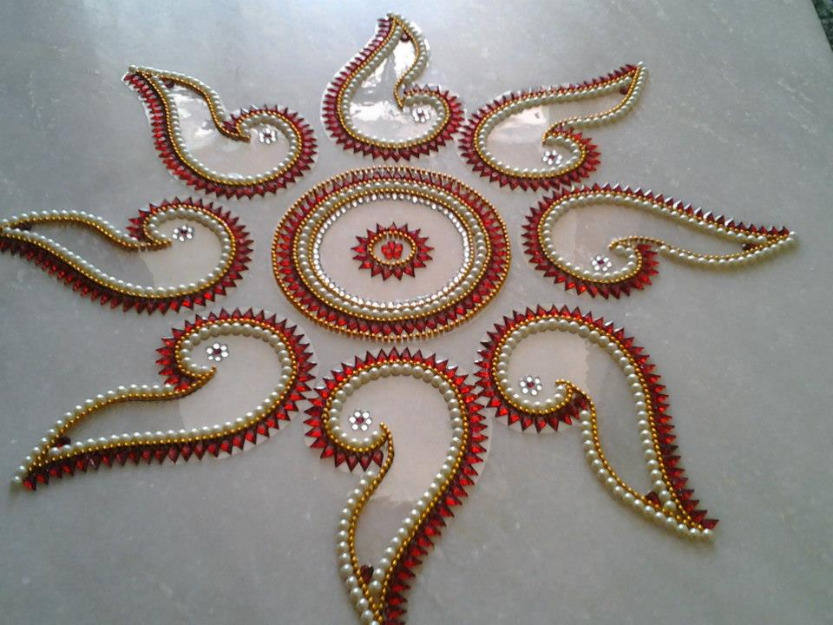 kundan rangoli design by neeta 2