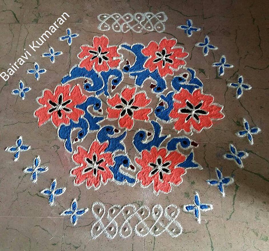 margali kolam design by bairavi kumaran 2