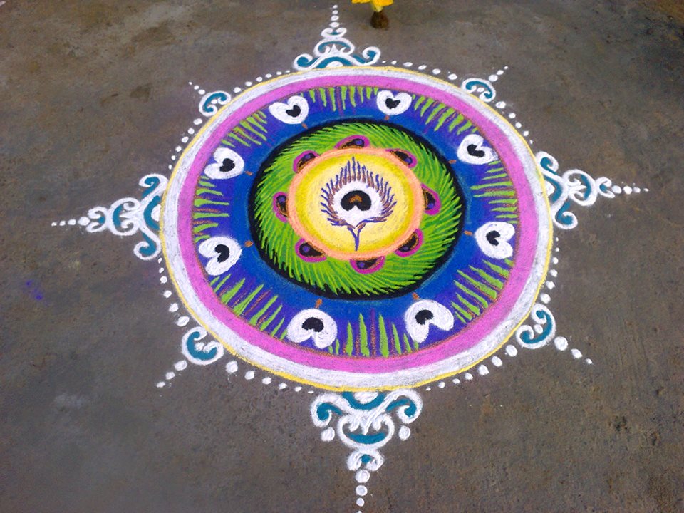 peacock kolam suseela subbiah 2