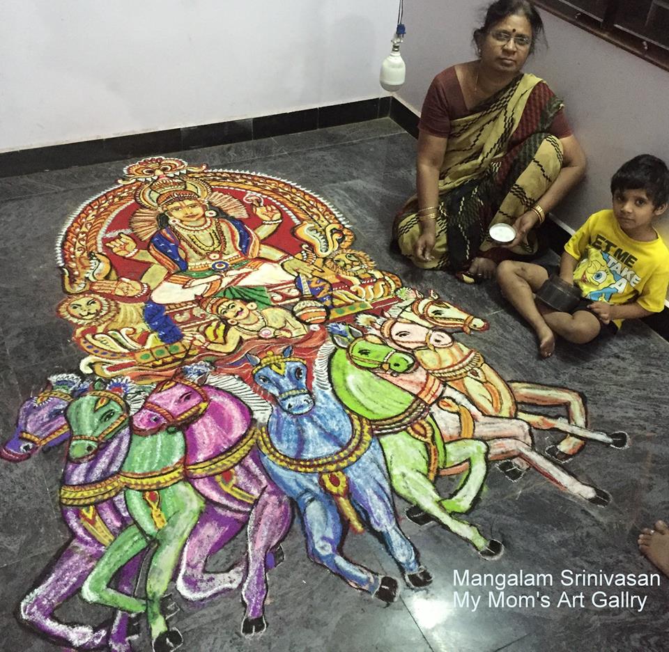 suryanarayana rangoli design by mangalam srinivasan 2