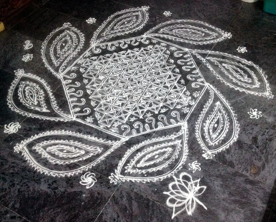 freehand kolam design by saroja krishnamoorthy 20