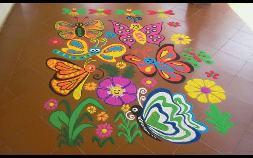 buterfly kolam design by mash 24