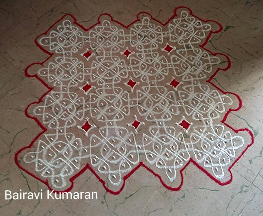 sikku kolam design by bairavi kumaran 3