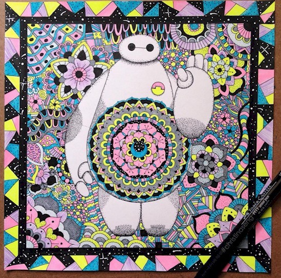 5 acrylic rangoli design by michelle pugle