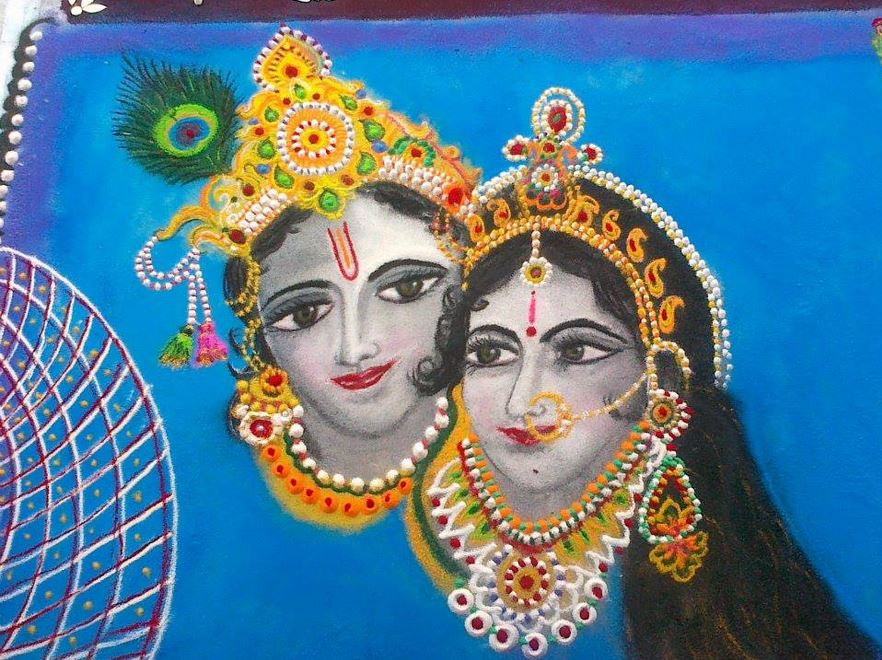 portrait rangoli design by homemakeoverin 5