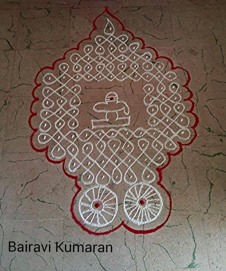 sikku kolam design by bairavi kumaran 5