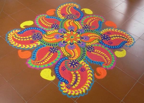 holi mash kolam design 6