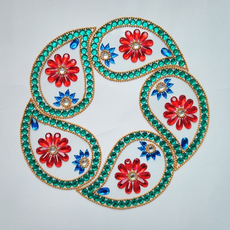 kundan rangoli design by neeta 7
