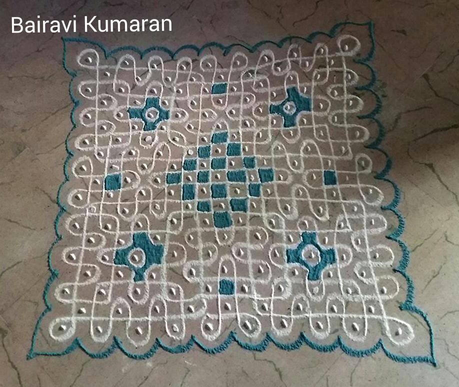 sikku kolam design by bairavi kumaran 8