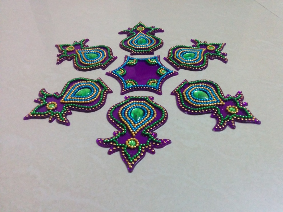 kundan rangoli design by neeta 9