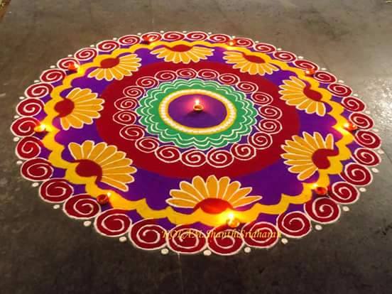 Kolam design by Shanthi Shridharan