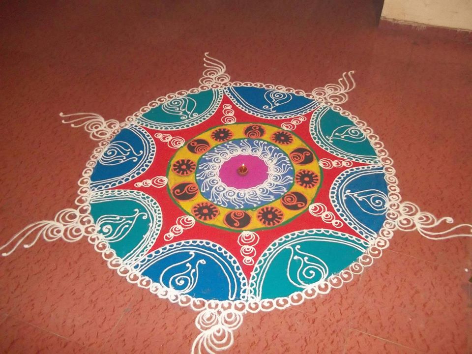 Rangoli design by Aditi Ghosh