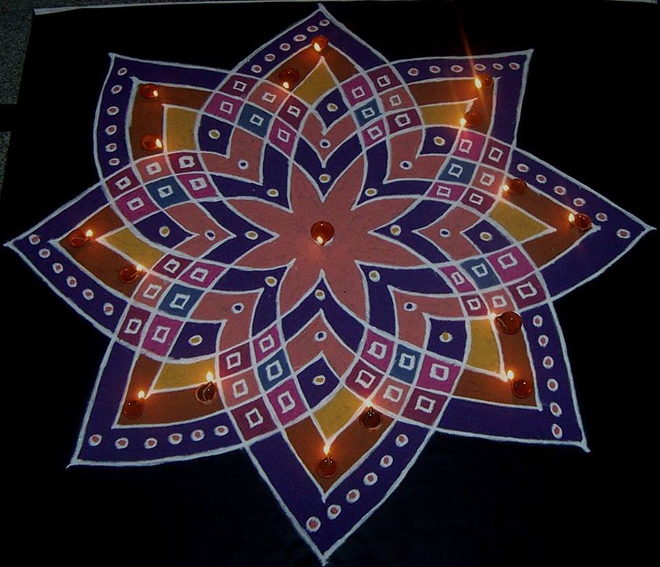 Rangoli Design by Vanathi