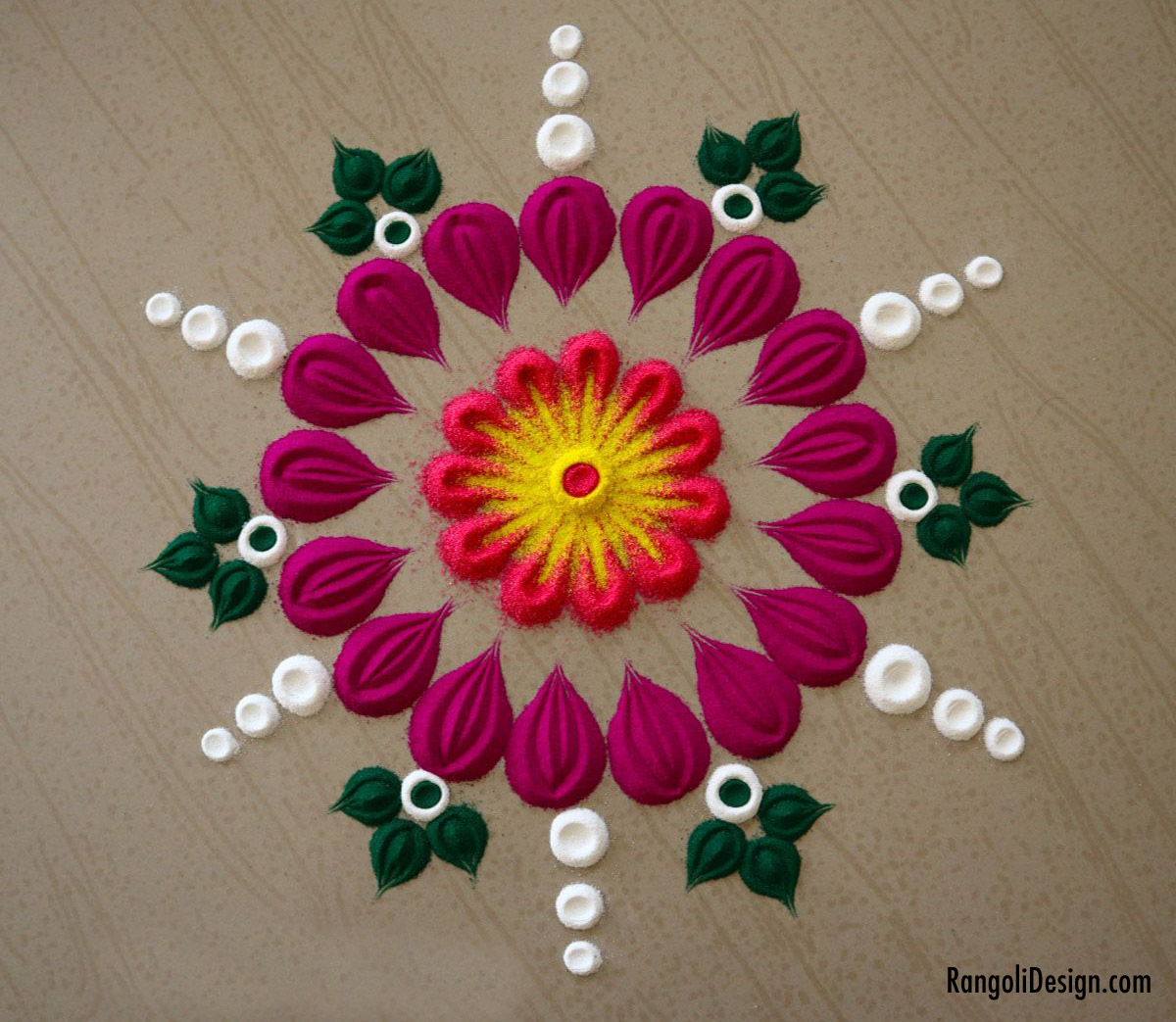pile rangoli design kids by menaka rangoli 23