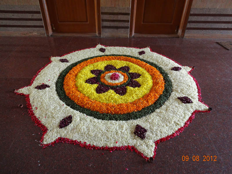 pulses rangoli design 10