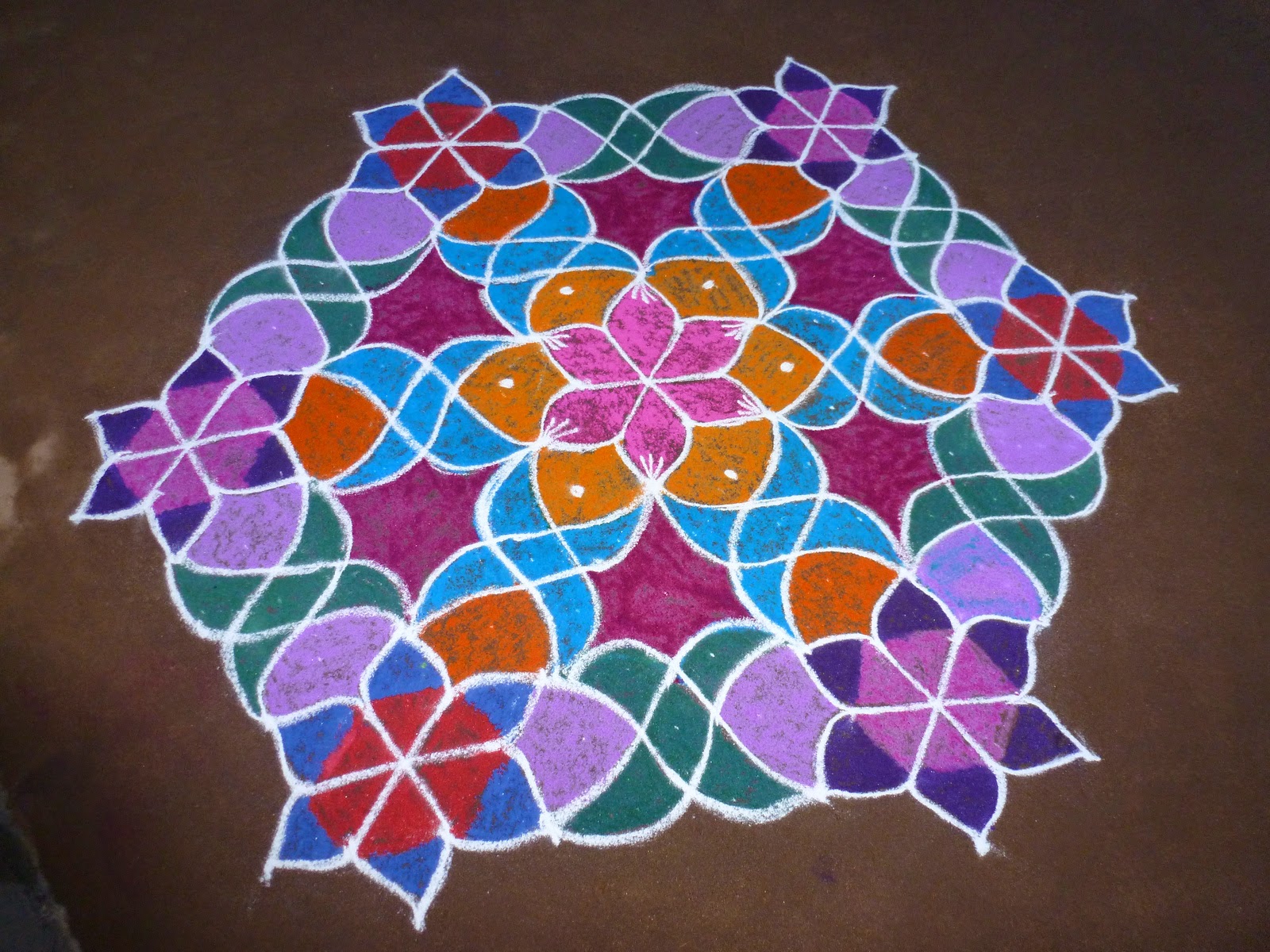 dotted kolam 11