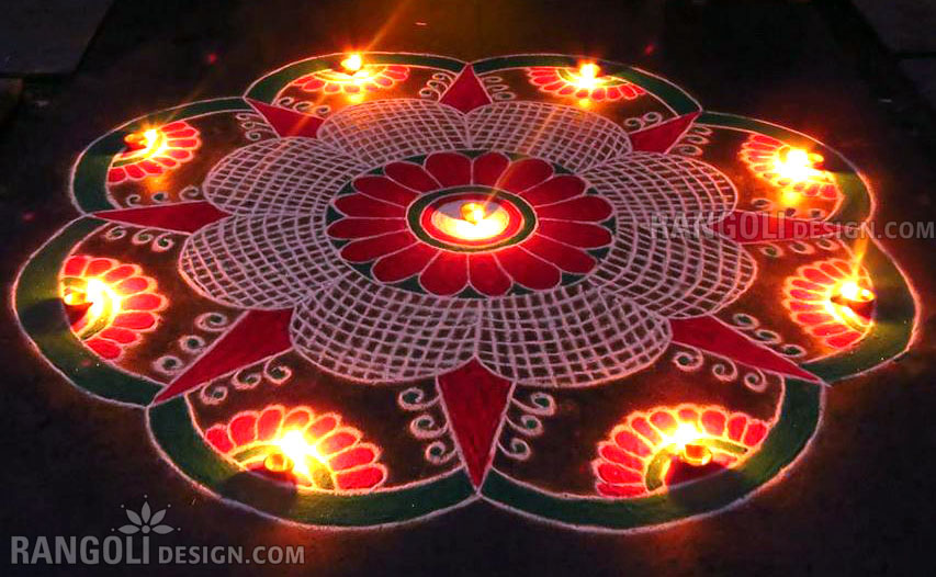 rangoli design for diwali shanthi sridharan 11