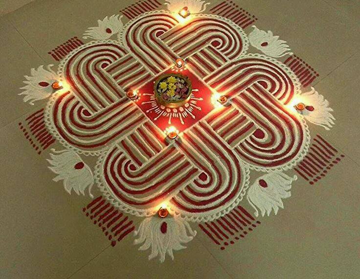 diwali rangoli design by umaji 12