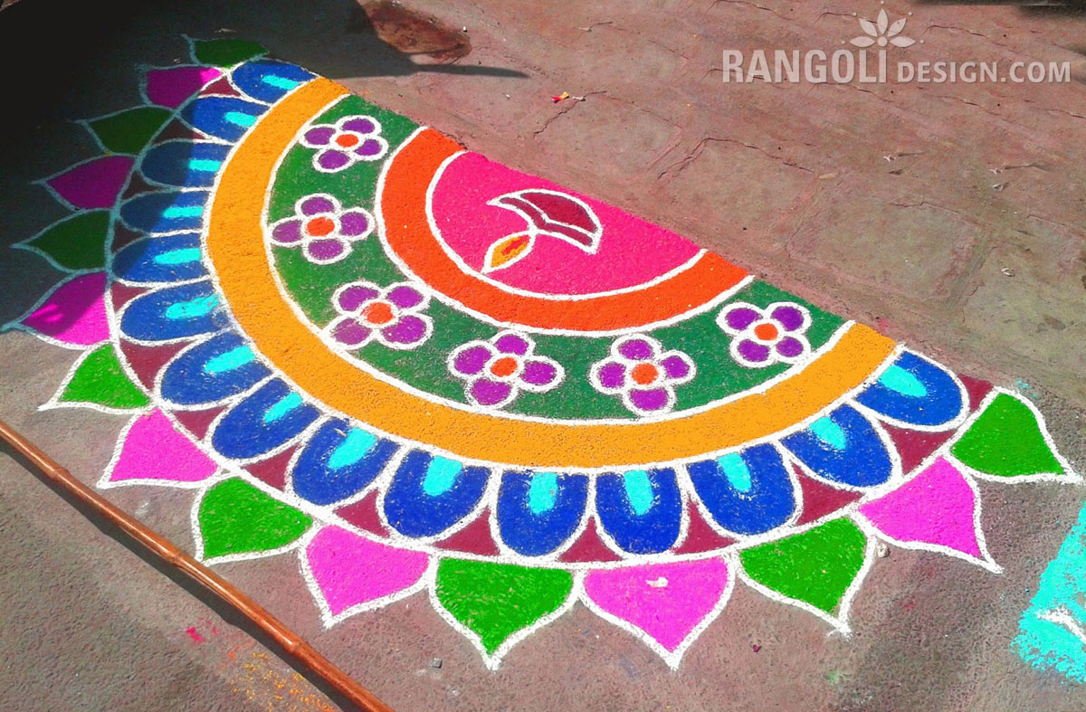 beautiful rangoli design for diwali 13