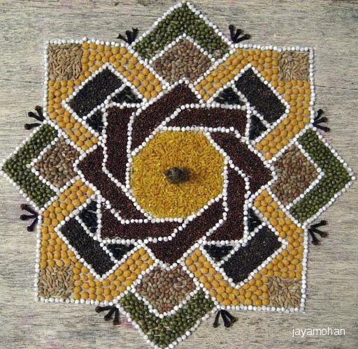 pulses rangoli design by jayamohan 14