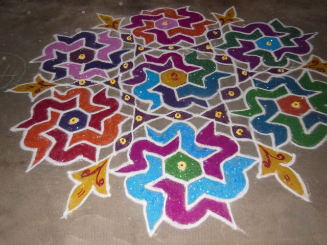 dotted kolam 16