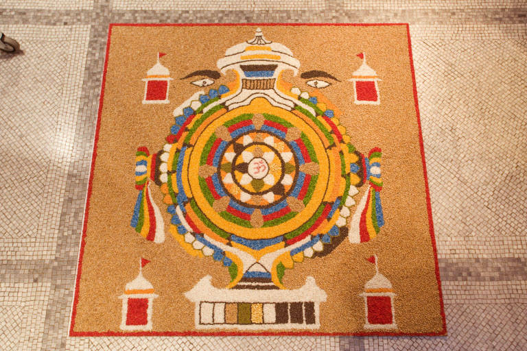 pulses rangoli design 16