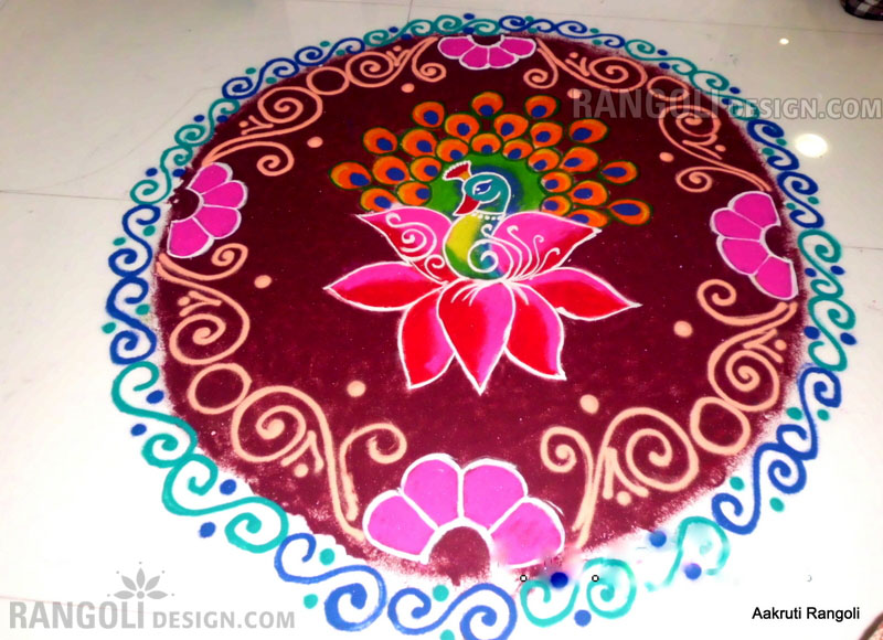 diwali rangoli design by aakruti 17