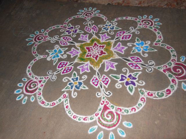 dotted kolam 17