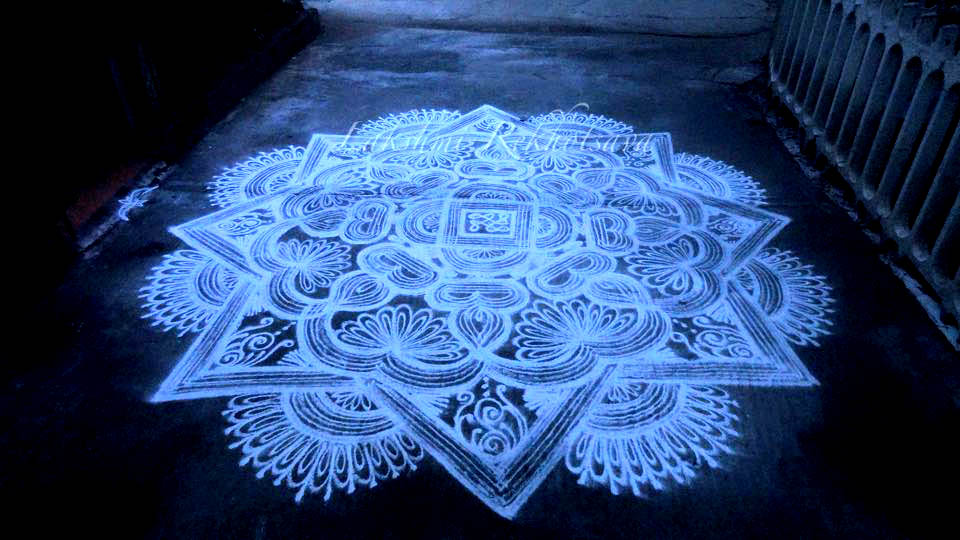 diwali rangoli design by aakruti 2