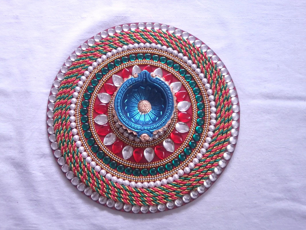 wooden rangoli design by shreeji 2