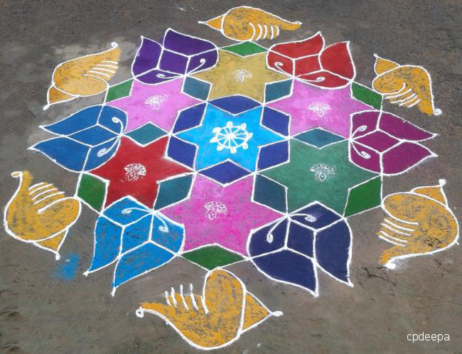dotted kolam by cpdeepa 21