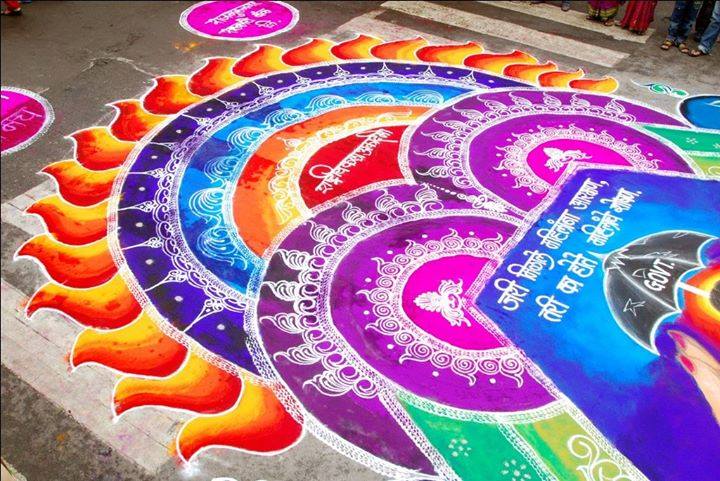 diwali rangoli design by dhanushree 22