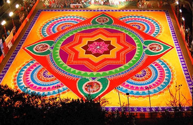 mandala rangoli design 3