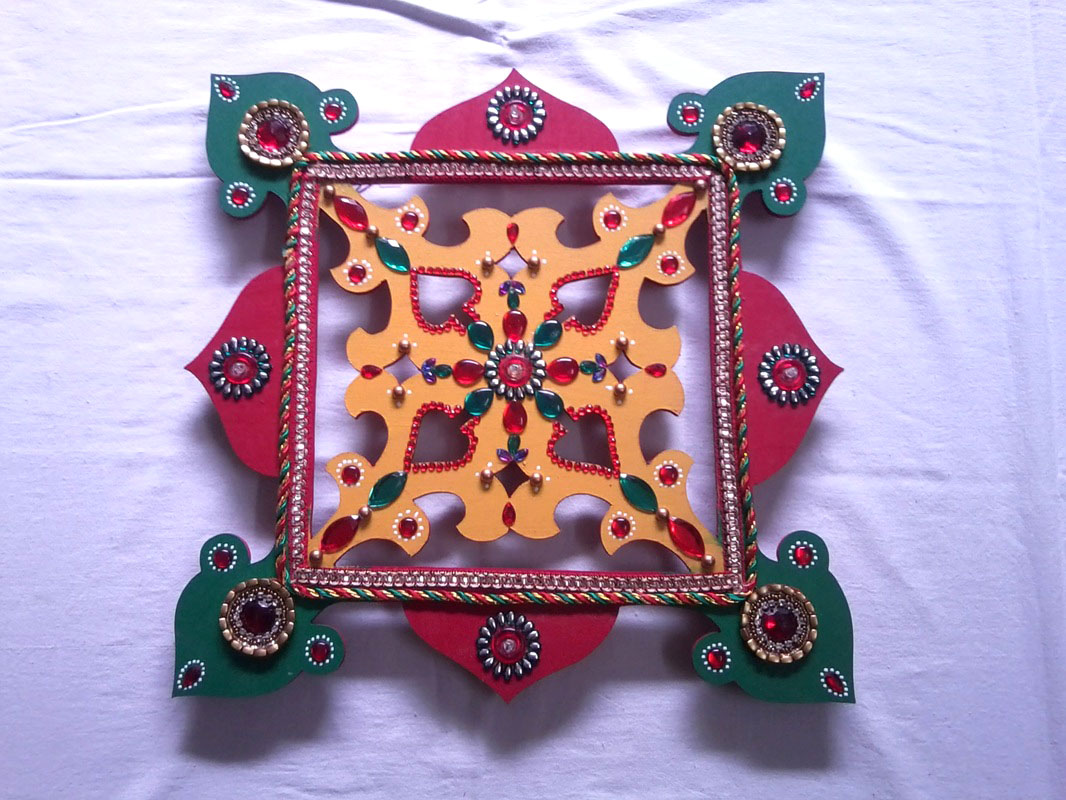 wooden rangoli design by shreeji 3