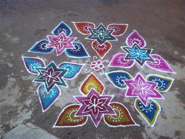 dotted kolam 6