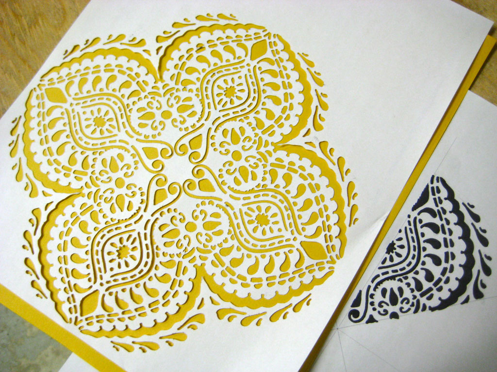 laser cut stencil rangoli design by brillist designs 6